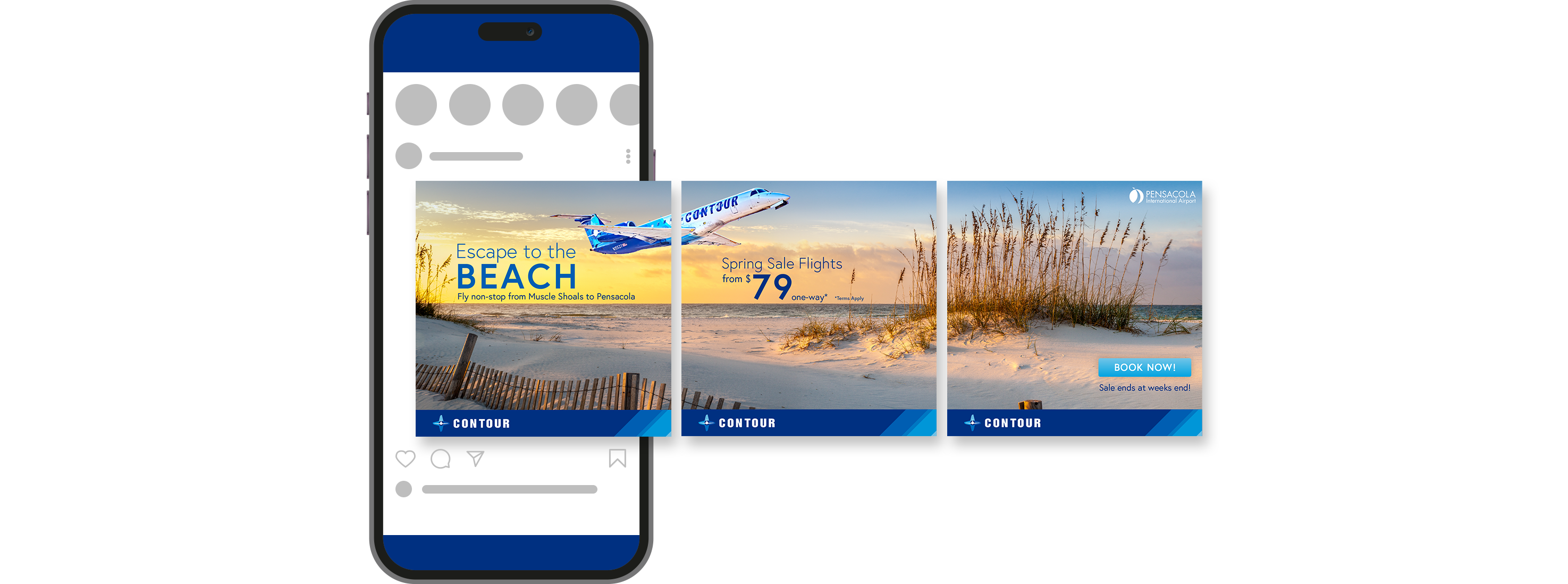 Contour Airlines Social Campaign - 5th Floor Media